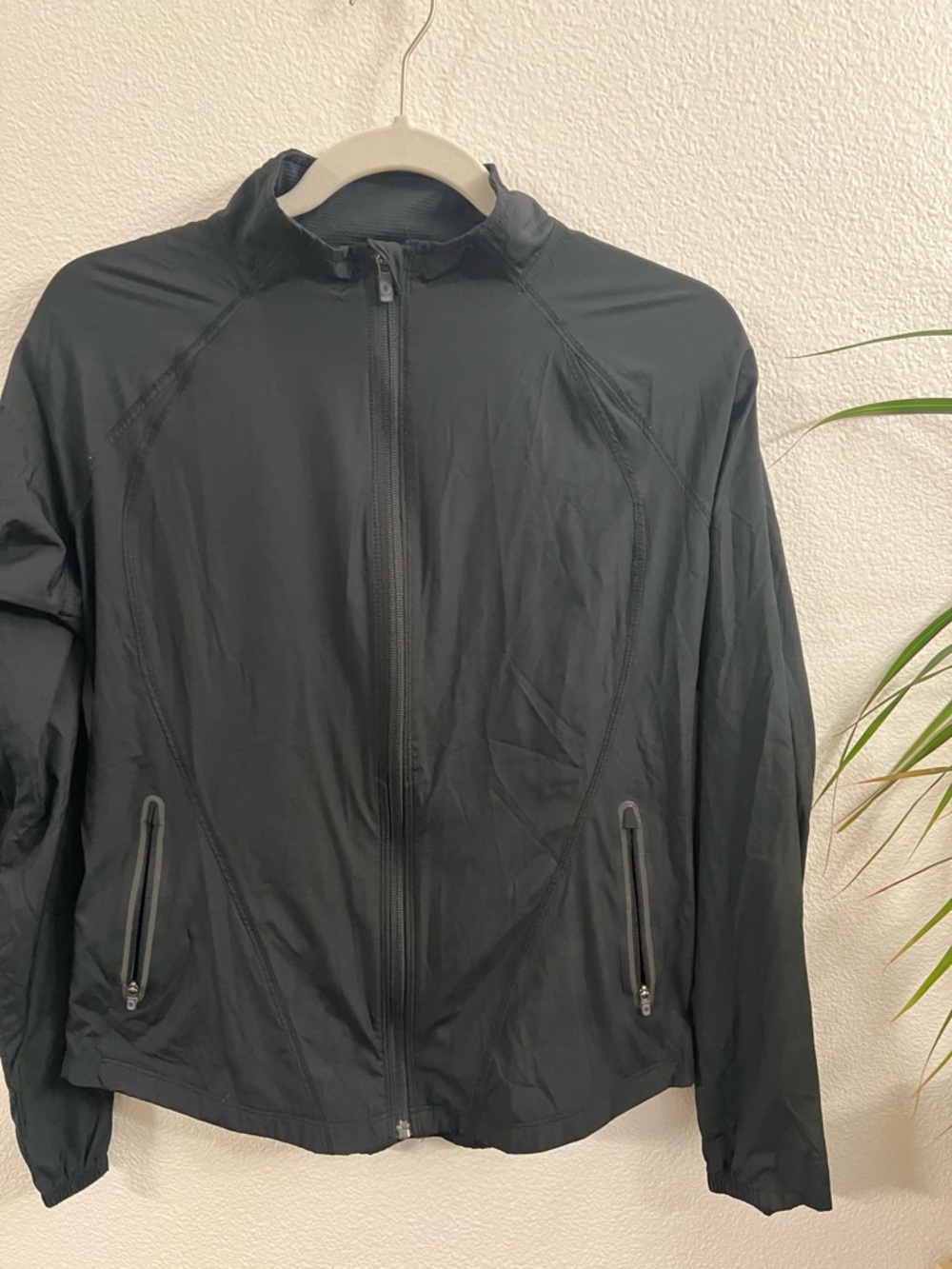 Athleta Black Lightweight Zip Up Jacket | Size Small | Athletic Running